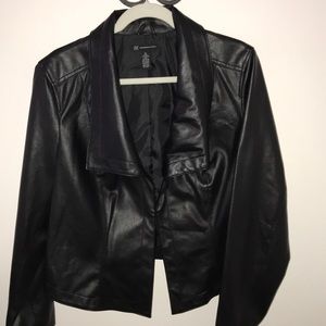 Faux leather jacket
